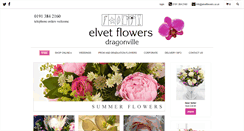 Desktop Screenshot of elvetflowers.co.uk