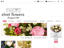 Tablet Screenshot of elvetflowers.co.uk